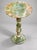 French Handcrafted Green Onyx Pedestal Table – Natural Stone Round Accent & Side Table For Sale - Image 3 of 10