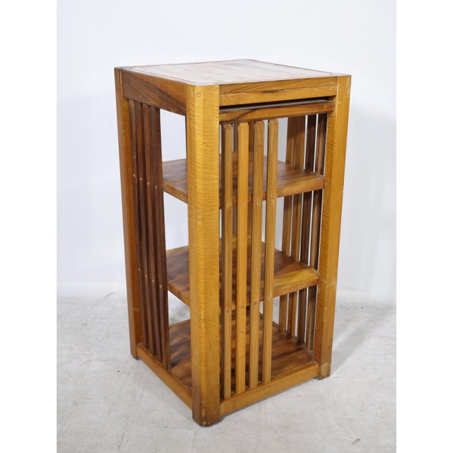 Mid-Century Cherrywood Shelf, 1960s For Sale - Image 13 of 15