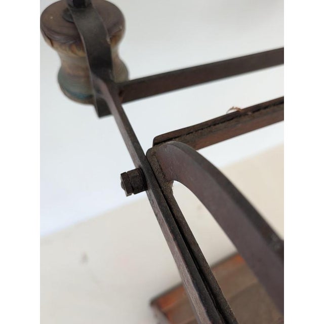 Library Ladder with Wooden Steps For Sale - Image 11 of 16
