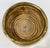 Vintage Gabriella Crespi Style Coiled Rattan Brass Rim Wine Coaster For Sale In Kansas City - Image 6 of 7