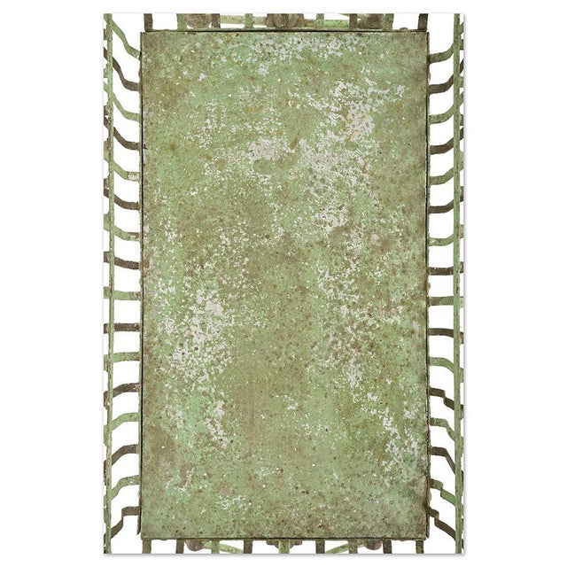 Antique Cradle in Cast Iron and Patinated Green Metal For Sale - Image 6 of 8