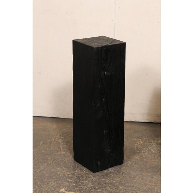 19th Century Indonesian Carbonized Ironwood Pedestal Columns – A Pair For Sale - Image 4 of 12