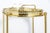 Metal Brass Two-Tier Bar Cart on Wheels, Attributed to Maison Jansen For Sale - Image 7 of 8