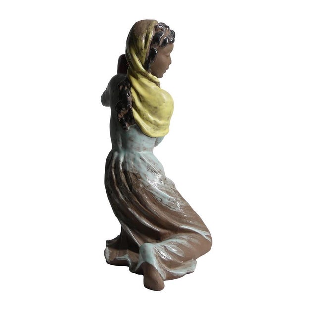 Ceramic Figure by Lore Friedrich-Gronau from Karlsruher Majolica, 1950s For Sale - Image 4 of 7