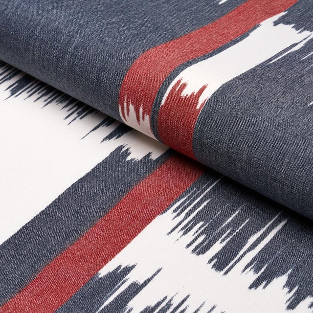 Schumacher SAMPLE - Schumacher Tuzla Fabric In Indigo For Sale - Image 4 of 4