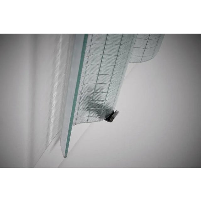 Structured Corrugated Glass Panels by Saint-Gobain, France, 1950s For Sale - Image 8 of 9