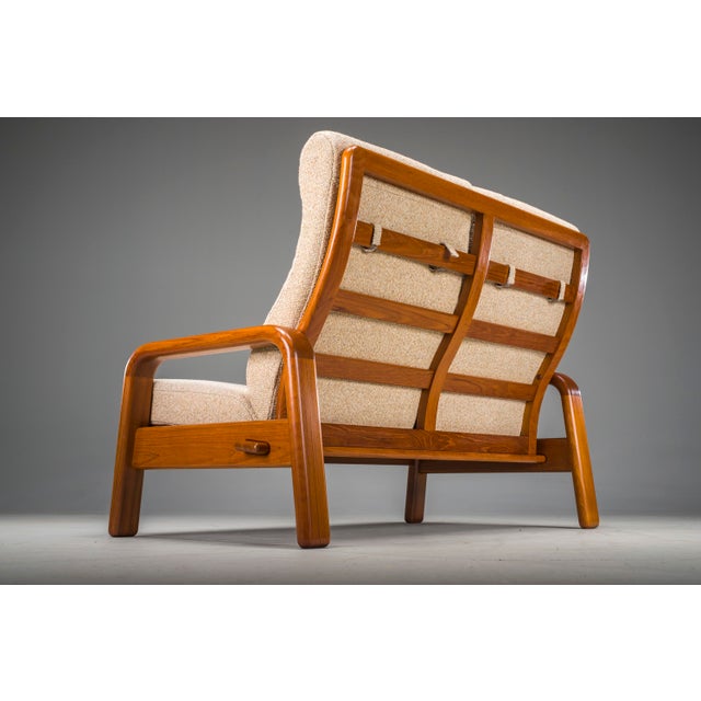 Mid-Century Modern Danish Two-Seater Teak Sofa, 1960s For Sale - Image 9 of 18