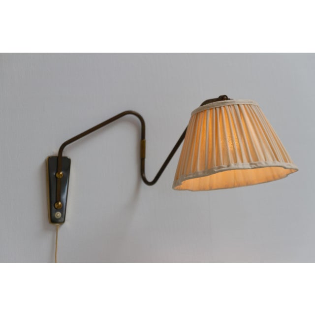 Danish Articulating Brass Wall Light by Teknika, Denmark, 1950s For Sale - Image 9 of 18