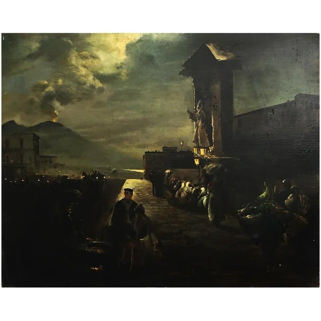 Naples, Posillipo School, Italian Landscape, Oil on Canvas, Framed For Sale - Image 11 of 11