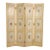 1980s Four-Panel Hand-Painted Wooden Room Divider Screen For Sale