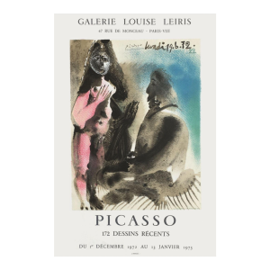 1973 Pablo Picasso Louise Leiris Gallery Lithograph Poster