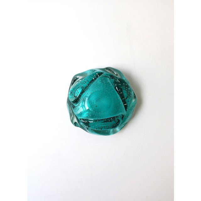 Italian Murano Art Glass Bowl Green, Organic Modern, Circa Mid-20th Century For Sale - Image 11 of 11