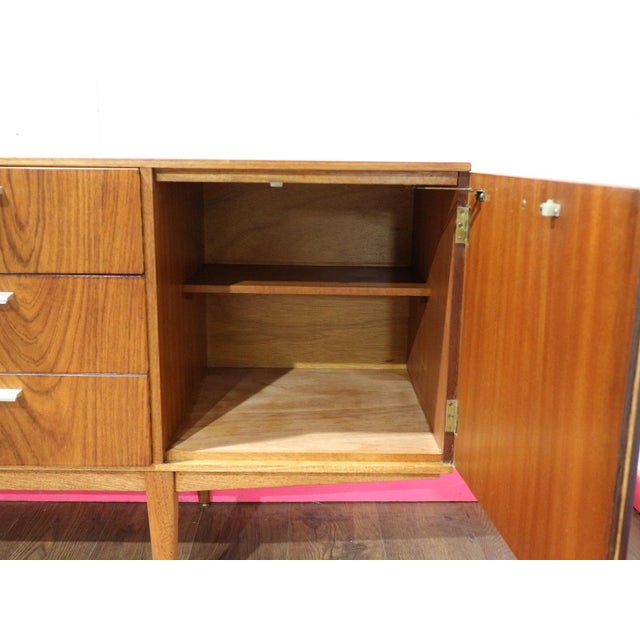 1960s Mid Century Modern Vintage Teak Sideboard Credenza by Wrighton Danish Style For Sale - Image 4 of 15