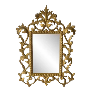 Victorian Brass Vanity Table Mirror or Picture Frame