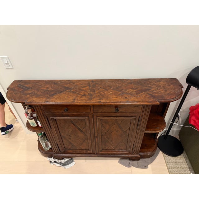 Wood Theodore Alexander Wood Sideboard / Bar For Sale - Image 7 of 9