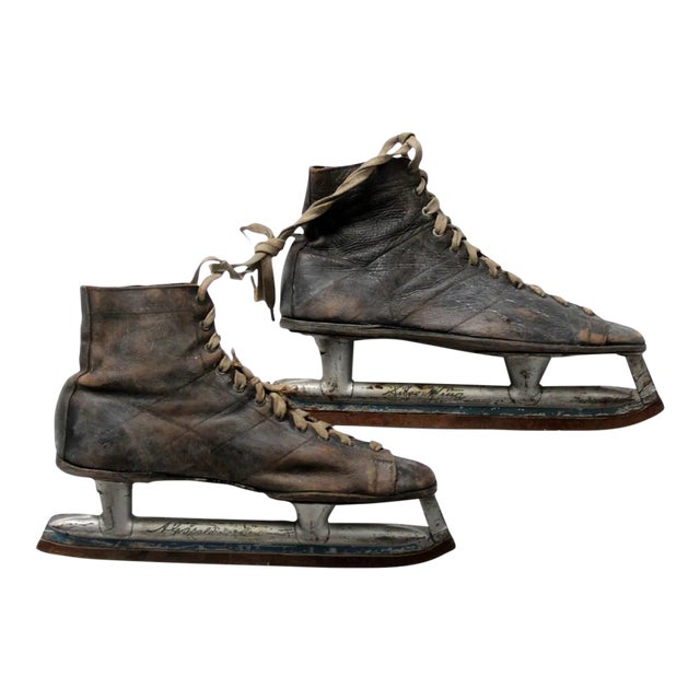 Vintage Ag Spaulding Silver Wing Ice Skates For Sale