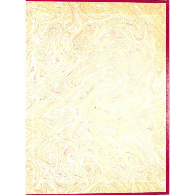 "Asprey Bond St London Red Morocco Leather Polo Record Book" (Nwot) For Sale - Image 4 of 6