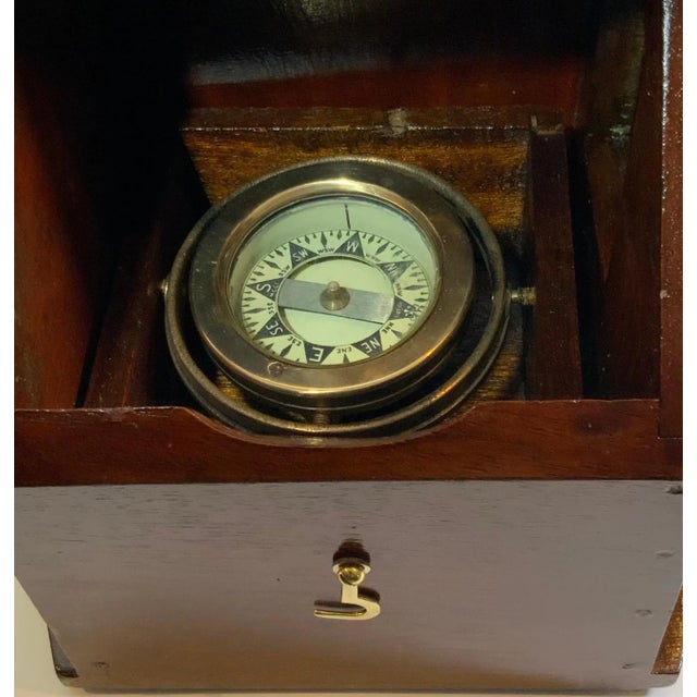 Late 19th Century Antique Yacht Or Boat Binnacle Compass by Polaris For Sale - Image 5 of 8