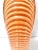 Glass Vintage Glass Art Deco Fan Vase – Coral Peach - Draped Pressed Glass Sculptural Decor For Sale - Image 7 of 10