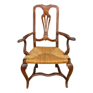 Louis XV Venetian Armchair in Walnut For Sale