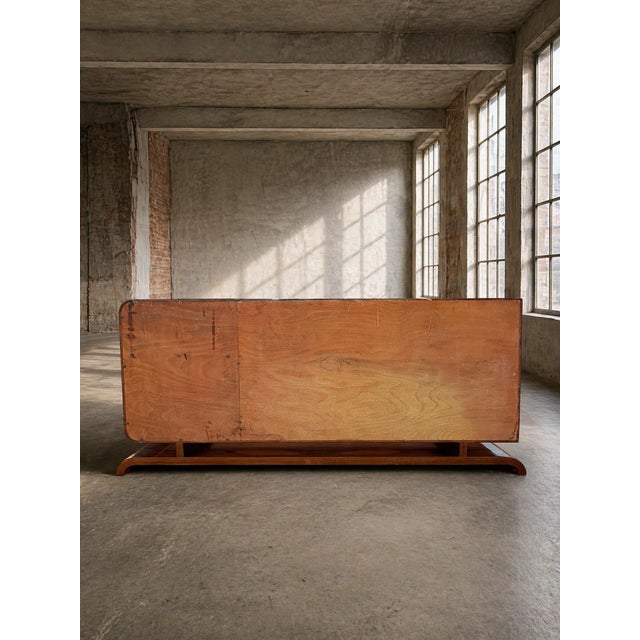 Art Deco Walnut Sideboard, 1940s, Central Europe For Sale - Image 12 of 14