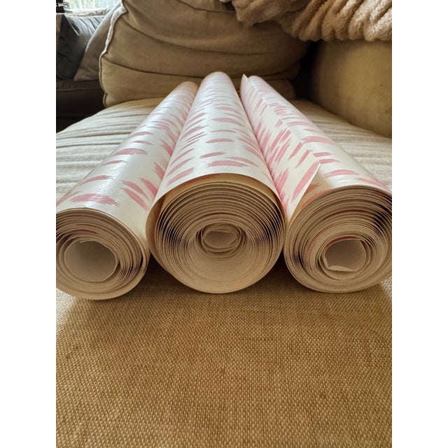 Traditional Kravet - Brunschwig & Fils - Les Touches (Pink) - p8012138.7.0 - 3 Remnant Rolls For Sale - Image 3 of 4
