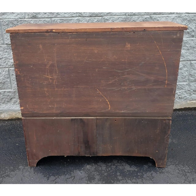 Tan Early 20th Refinished Solid Pine 6-Drawer Side Cabinet Chest, Circa 1920s For Sale - Image 8 of 9