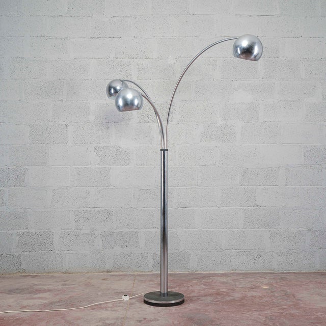 Three-Light Floor Lamp attributed to Goffredo Reggiani, 1970s For Sale - Image 16 of 18