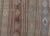 Textile Mid 20th Century Mid 20th Century Vintage Turkish Gallery Kilim With Stripes and Tribal Motifs in Muted Tones For Sale - Image 7 of 13