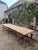 Rustic Antique French Folding Dining Table with Benches in Pine and Chestnut, 1890s, Set of 3 For Sale - Image 3 of 18
