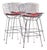 Harry Bertoia for Knoll Mid Century Chrome Bar Stools - Set of 4 For Sale