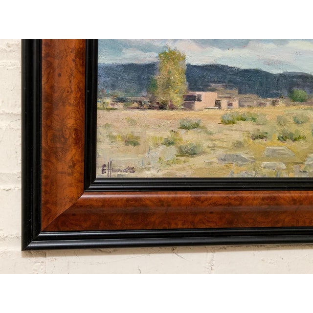 Textile Felice Hrovat Original Plein Air Landscape Painting For Sale - Image 7 of 8