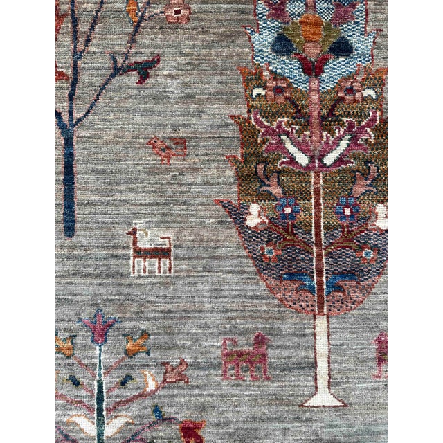 Vintage Persian Gabbeh Wool Tree of Life Rug – 173x243 Cm For Sale - Image 16 of 18