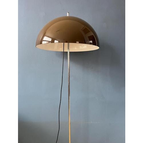 Glass Vintage Space Age Mushroom Floor Lamp by Gino Sarfatti for Gepo For Sale - Image 7 of 13