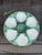 1920s Antique French Longchamp Majolica Green and White Oyster Plate For Sale - Image 14 of 14