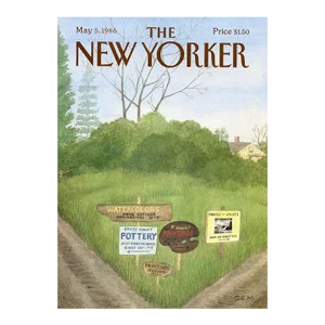 1986, New Yorker Magazine Cover, May 5 (Charles Martin), Original Vintage Cover, Country Life, Art