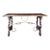 Fratino Spanish Walnut Dining Table With Iron Stretchers For Sale