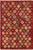 Eclectic Balochi Red/Blue Wool Rug - 3'3''x4'10'' For Sale - Image 11 of 11