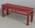 19th Century Chinese Qing Dynasty Red Lacquered Bench For Sale - Image 4 of 11
