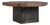 Octagonal Brutalist Slate Stone Table With Iron Base For Sale