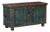 Antique Indian Painted Teakwood Pitara Chest Console For Sale
