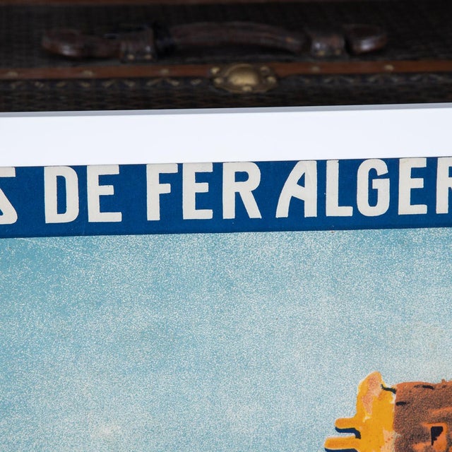 Blue Moroccan Travel Advertising Poster for Algeria State Railways, 1926 For Sale - Image 8 of 18
