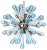 Murano Glass Sputnik Chandelier with Light Blue and Transparent with Air Drops from Simoeng For Sale
