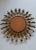 Mid-Century Modern Vintage Metal Sunburst Mirror, 1960s For Sale - Image 3 of 4