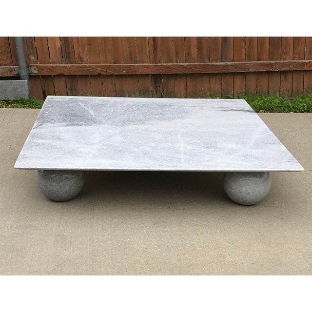 Italian Square Low Profile Marble Coffee Table Chairish