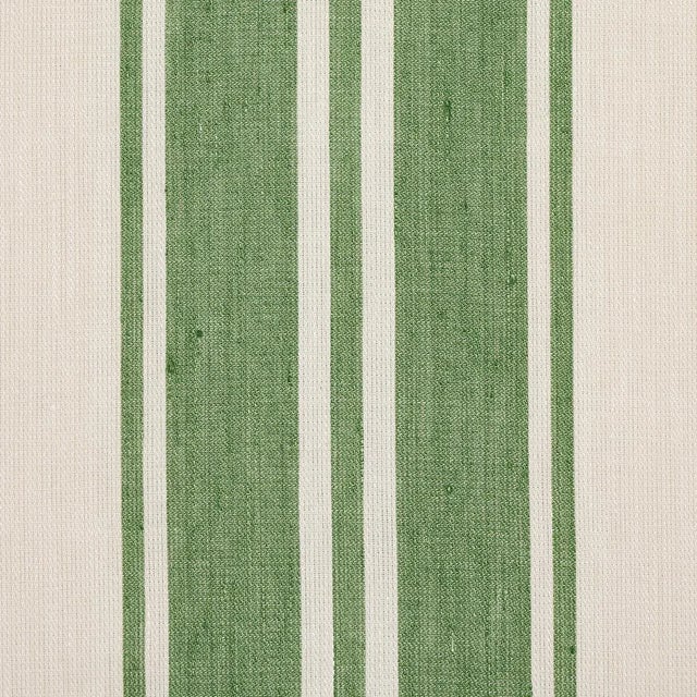 A stylish, versatile stripe on a relaxed linen-cotton ground gently colored to achieve an easy, sun-drenched look. Sold as...
