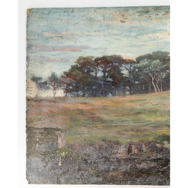 We are selling this great Impressionist landscape with a group of trees. These trees are expertly rendered by a very...