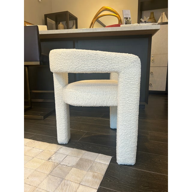 Interlude Home Interlude Home Cream Faux Shearling Accent Chair For Sale - Image 4 of 8