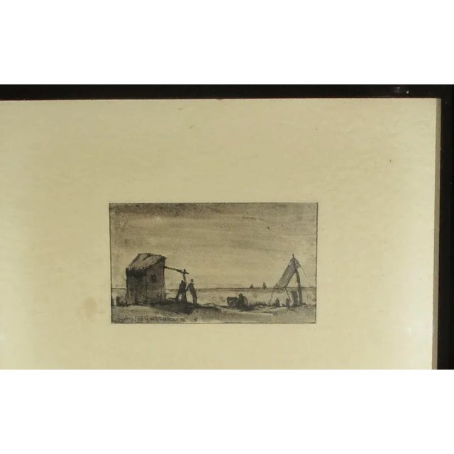 Figurative John Gallucci Litho Beach Scene 1933 For Sale - Image 3 of 4