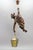 Large German Pendant Light Fixture with Carved Climber Figure and Lantern, 1930s For Sale - Image 4 of 18